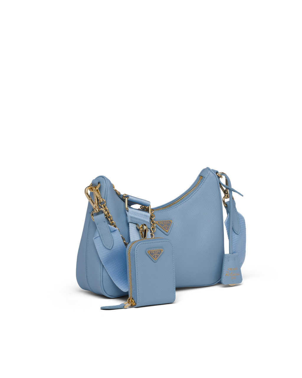 Prada Re-edition 2005 Saffiano Leather Bag in Blue